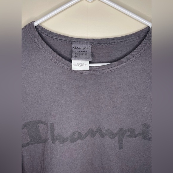 Champion Dark Grey Long Sleeve Shirt - Size XL - Picture 2 of 4